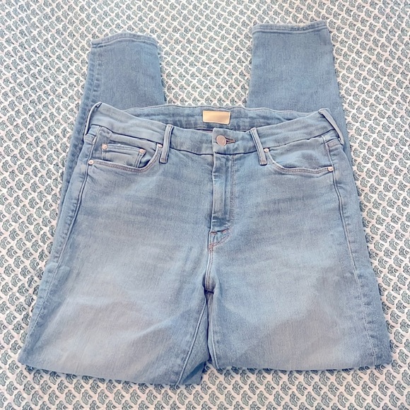 MOTHER The Looker Crop Skinny Jeans in Fresh Catch Size 28 - Picture 5 of 16